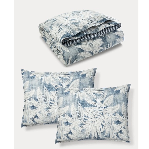 RalphLauren Evan Botanical Palm Comforter Set, Full/Queen - Picture 6 of 8